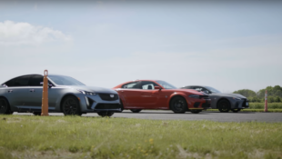 Dodge Charger Jailbreak vs Cadillac CT5-V Blackwing vs Lexus IS 500 Drag Race