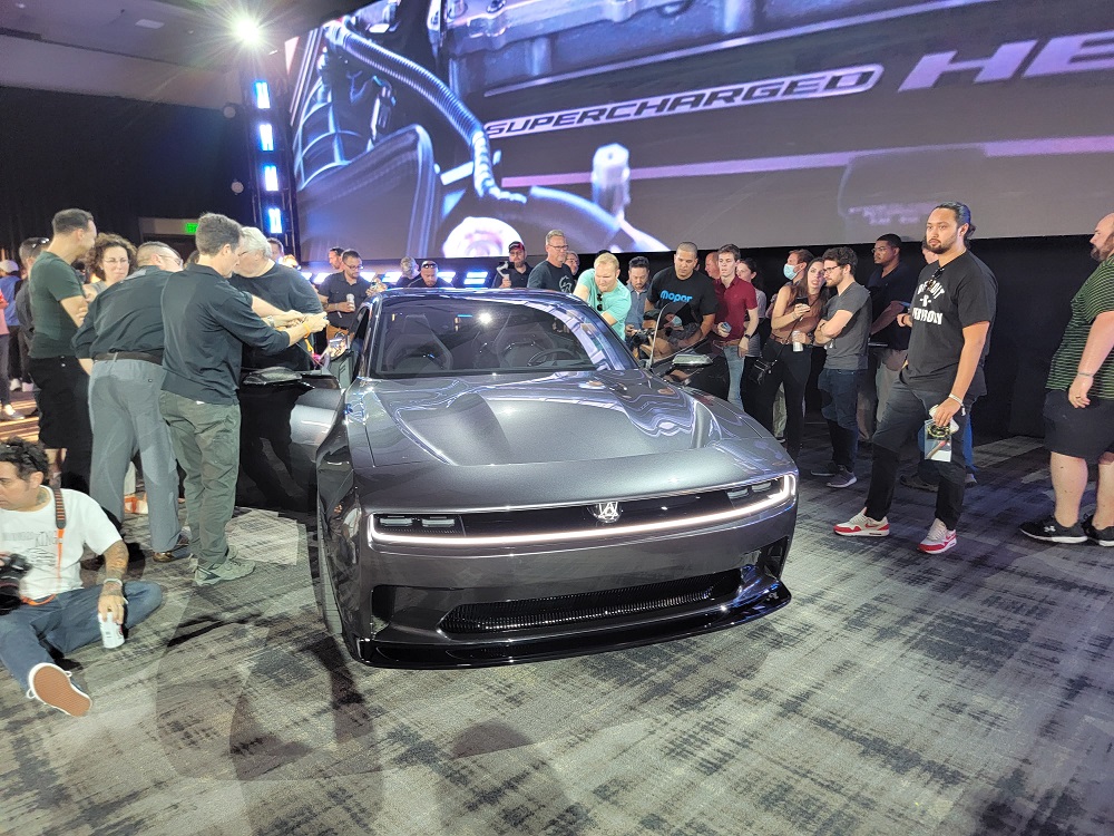 Dodge Charger Daytona SRT EV Concept Leaves Door Open To Show Off