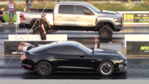 Ram TRX Ford Mustang GT Drag Race