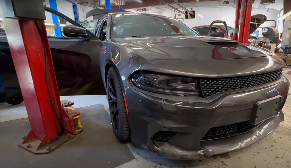 Aftermath from Dodge Charger getting stolen from dealership at gunpoint in broad daylight