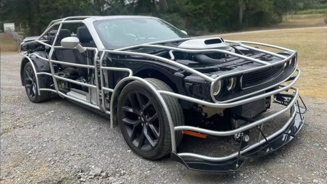 Wireframe Body Dodge Challenger Could be a Fine Art Piece