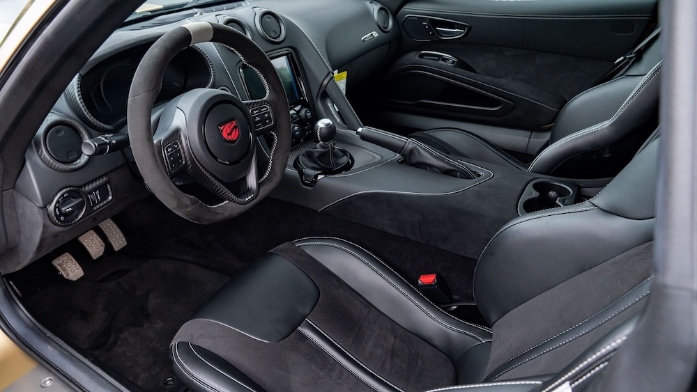 Matte Gold 2017 Dodge Viper GTC ACR Black Stripe